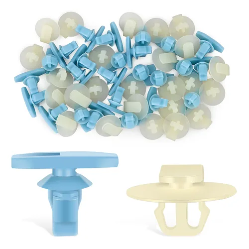 Miniatura 15 de GOOACC Clips de remache de nailon para guardabarros y protector de parachoques para GM, Ford y Chrysler 0.276 in, clips para carrocería