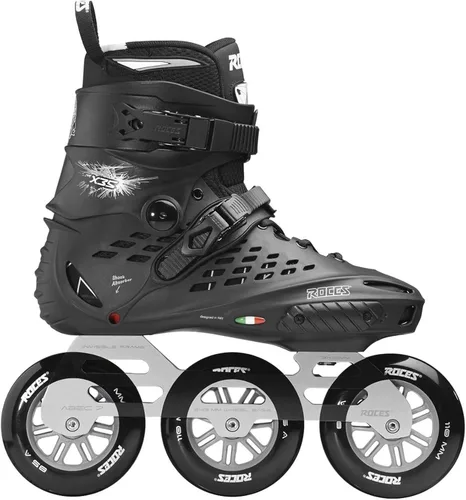ROCES X35 3X110 TIF - Patines de carreras en línea para hombre, duraderos y ajustables, maniobrables, urbanos, de 3 ruedas, estilo libre, con