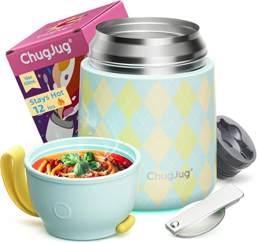 Miniatura 15 de Termo de sopa de 15 onzas para comida caliente para niños, tarro de comida aislado con cuchara, recipiente térmico para almuerzo, boca ancha vacío