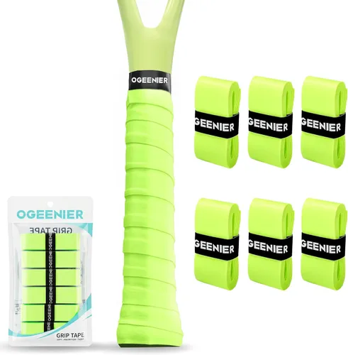 Miniatura 22 de OGEENIER Tennis Racket Grip Tape, 3, 6, 12 Pack Tennis Overgrip Tape, Absorbent and Anti-Slip, Precut Soft Racquet Wrap Grips Tape for Pickleball