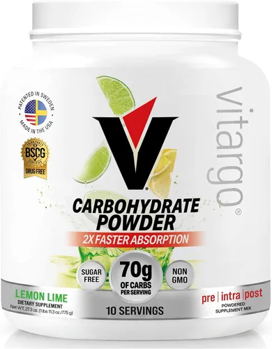Miniatura 9 de Vitargo Polvo de carbohidratos, reposición de glucógeno muscular 2 veces más rápida, ponche de frutas de 1.7 libras, Pre, Intra y Post, polvo