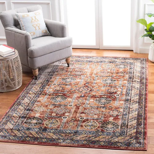Miniatura 14 de SAFAVIEH Bijar Collection BIJ653B - Alfombra tradicional oriental, envejecida, no desprende pelusa, 2 pies 3 pulgadas x 10 pies, color azul
