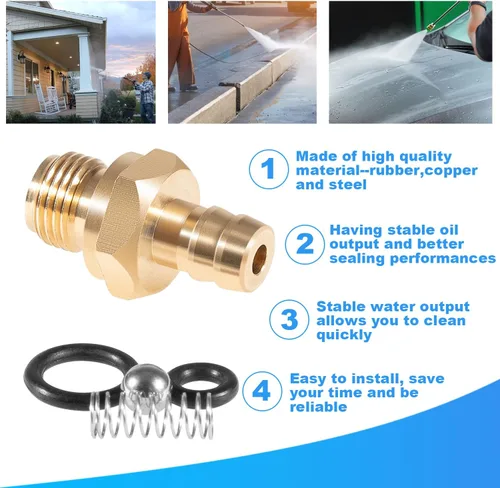 Miniatura 4 de Kit de reemplazo de inyector de jabón químico para lavadora a presión 2 uds. para 203640GS 190593GS 190635GS