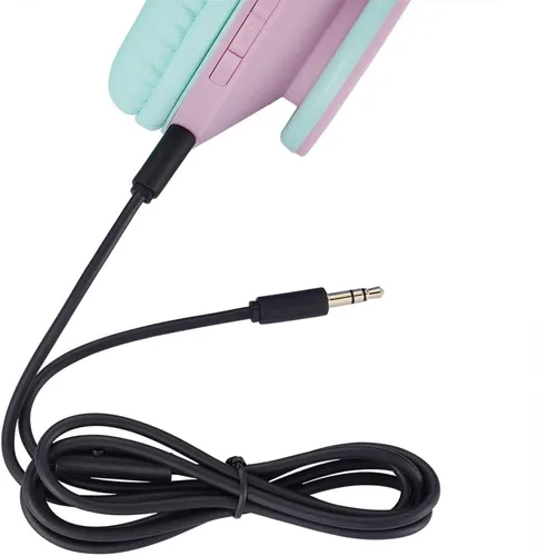 Miniatura 7 de PowerLocus - Auriculares sobre la oreja para niños, auriculares Bluetooth inalámbricos para niños, con micrófono, volumen limitado seguro de 85 dB