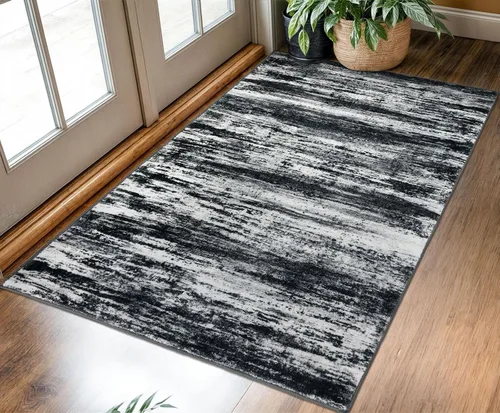 Miniatura 179 de KOZYFLY – Alfombra de pasillo moderna y lavable de diseño abstracto verde, 2 x 5 pies, antideslizante, suave y de pelo corto, ideal para cocina
