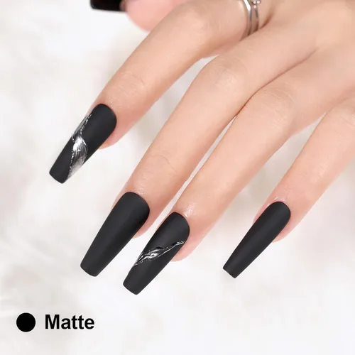 Miniatura 6 de L'UGX Esmalte de Uñas en Gel Negro Navideño 15ML (0.5 onzas líquidas) Removible Colores de Gel UV para Arte de Uñas Manicura y Pedicura DIY en Casa