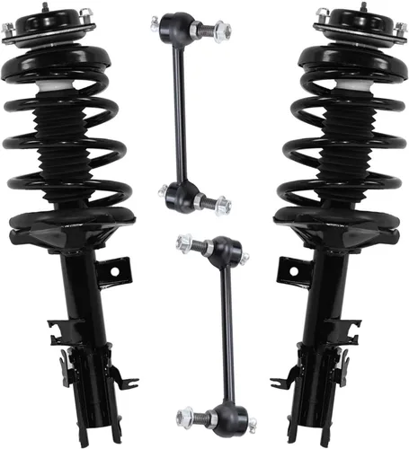 Miniatura 16 de Detroit Axle - Kit de puntales delanteros 2WD para Ford F-150 2005-2008 Lincoln Mark LT 2005-2008, 2 puntales con muelle helicoidal, 2 enlaces