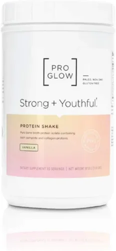 Miniatura 7 de Batido de proteína de chocolate a base de colágeno de carne de res alimentada con pasto sin OMG, ProGlow Strong + Youthful (30 porciones)