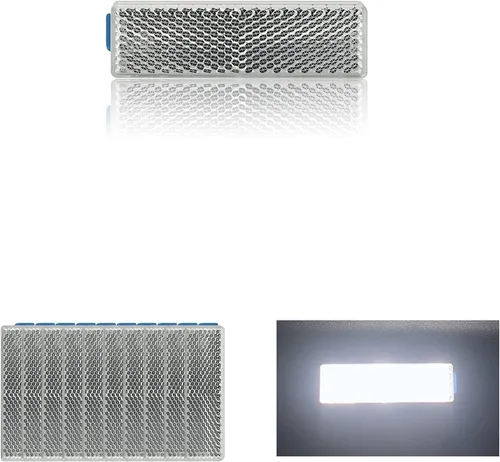 Miniatura 7 de Reflector 76X22mm autoadhesivo rectángulo de seguridad impermeable para entrada de buzón remolque