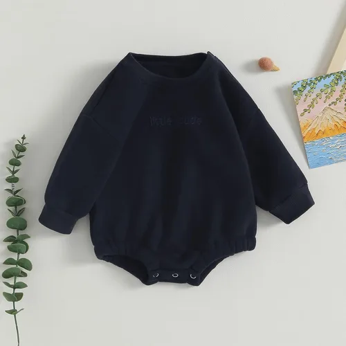 Miniatura 3 de Kayotuas Ropa neutra para bebé, linda sudadera de manga larga de gran tamaño, suéter de forro polar cálido