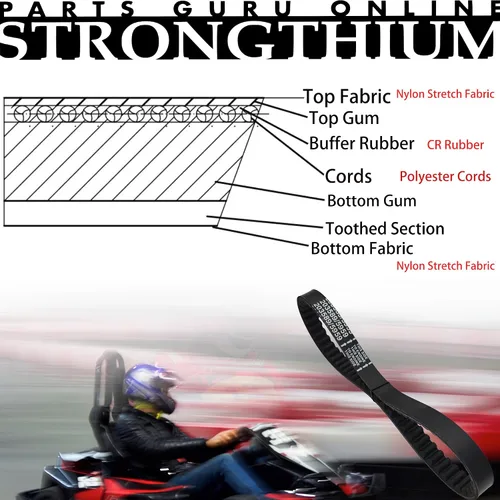 Miniatura 3 de Strongthium Go Kart 203589 CVT - Correa de transmisión convertidor de par para Go Cart Comet 203589A Manco 5959 Kartco 7628 Serie 30 TAV2 correa