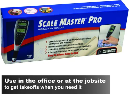 Miniatura 9 de Calculated Industries Scale Master Pro Medidor Digital de Planos de 7.3 Pulgadas (6025) 72 básculas imperiales y métricas integradas de EE. UU., 6