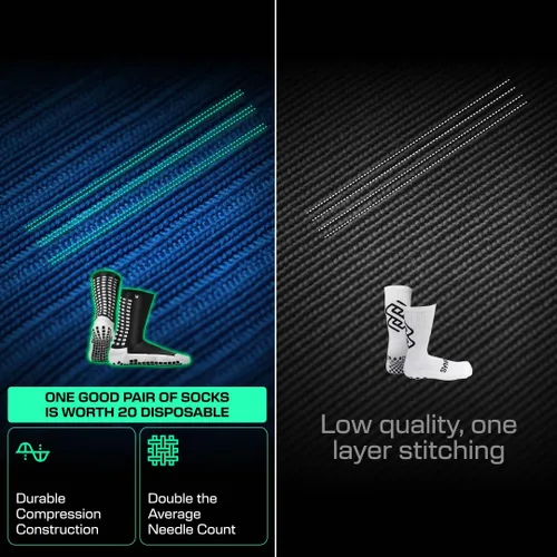 Miniatura 7 de LUX Sports Calcetines de Doble Agarre - Calcetines de Agarre para Fútbol para Hombres y Mujeres. Rendimiento y Comodidad GripArray