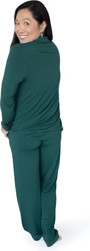 Miniatura 4 de Kindred Bravely Clea Bamboo Classic - Conjunto de pijama de manga larga para maternidad y lactancia