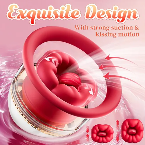 Miniatura 9 de Juguetes sexuales Rose Toy Sucker Vibrador - Juguetes para pezones con 9 modos de vibración y 3 modos de succión, vibradores de juguete sexual