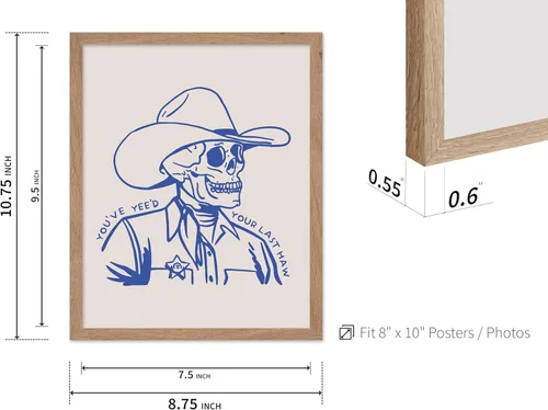 Miniatura 3 de Poster Master Póster de You've Yeed Your Last Haw, estampado retro de vaquero azul, arte occidental, arte moderno, arte del salvaje oeste, regalo