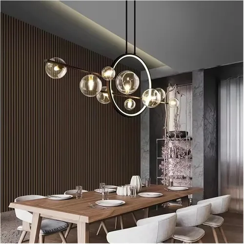 Miniatura 2 de Decoracion Hogar Moderno Lamparas Dining Room Modern Pendant Lights Pendant Lamp Indoor Lighting Led Lights for Room(White,7 Head)