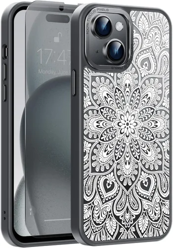 Miniatura 115 de Goodon Funda para iPhone 17 Pro con protector de pantalla de privacidad, compatible con Magsafe, a prueba de golpes, translúcida mate, bonita funda