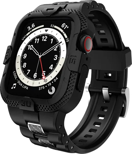 Correas compatibles con Apple Watch Band 46mm 45mm 44mm 42mm, correa deportiva para hombres con funda protectora para Watch Series 11 10 9 8 7/ SE