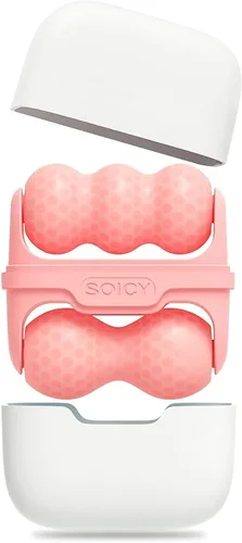 OPENDGO Rodillo de hielo para masajeador facial para hinchazón ocular, reduce las arrugas, herramienta de cuidado de la piel facial 2 en 1 para Rosa