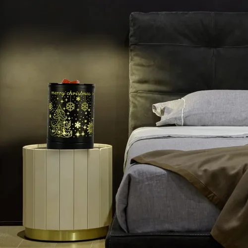 Miniatura 4 de Enaroma Calentador de cera con fragancia, calentador de aceite eléctrico, quemador para cera perfumada, para decoración del hogar, diseño de Navidad