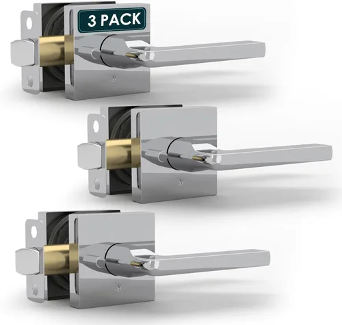 Miniatura 26 de Mega Handles - Cerrajo de entrada Prime I Cerradura de cerrojo de entrada - Cerrajo de bloqueo cuadrado de alta resistencia para puertas zurdas