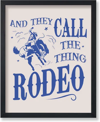 Miniatura 44 de Poster Master Póster de You've Yeed Your Last Haw, estampado retro de vaquero azul, arte occidental, arte moderno, arte del salvaje oeste, regalo