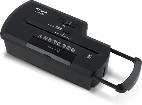 Miniatura 2 de Aurora AU800SD trituradora profesional de corte en tiras para papel/CD/tarjetas de crédito sin papelera, trituración en tiras de 8 hojas sin