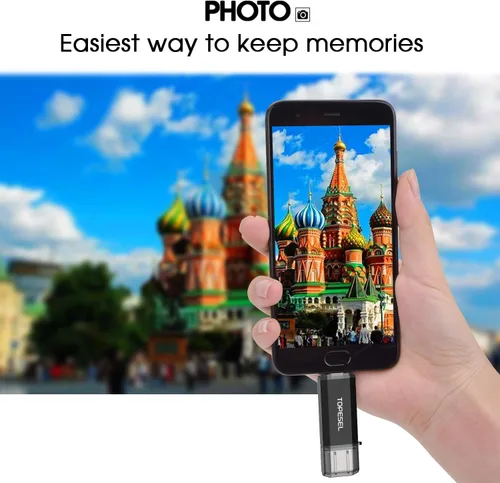 Miniatura 6 de TOPESEL Tipo C 2 Pack 32GB Unidad Flash USB C Unidad USB Dual 2-en-1 con Indicador LED USB 3.0/3.1 Gen1 Memoria Stick de 32 GB USB-C para Compartir
