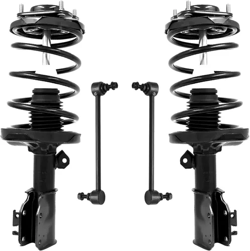 Miniatura 39 de Detroit Axle - Kit de puntales delanteros 2WD para Ford F-150 2005-2008 Lincoln Mark LT 2005-2008, 2 puntales con muelle helicoidal, 2 enlaces