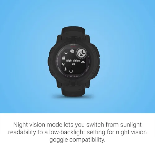 Miniatura 4 de Garmin Instinct 2 Solar, Edición Táctica, reloj resistente para exteriores con GPS, con capacidad de carga solar, construido para todos