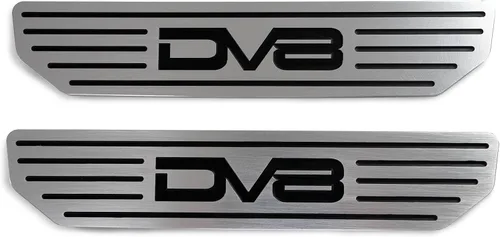 Miniatura 3 de DV8 Offroad Placas de umbral de puerta para Wrangler JL 2018-actual y Gladiator JT 2020-actual Par trasero Grabado con logotipo DV8