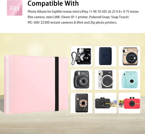 Miniatura 7 de Álbum de fotos de 2 x 3 para cámara instantánea Fujifilm Instax Mini, 288 bolsillos, mini álbum de fotos para cámara instantánea Fujifilm Instax
