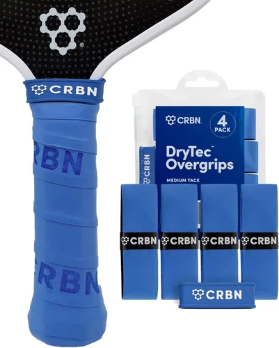 Miniatura 11 de CRBN Pickleball - Overgrips Drytec™ - Cinta adhesiva para pala de pickleball - Absorbe el impacto y la humedad - Pack de 4 Rojo - Paquete de 4
