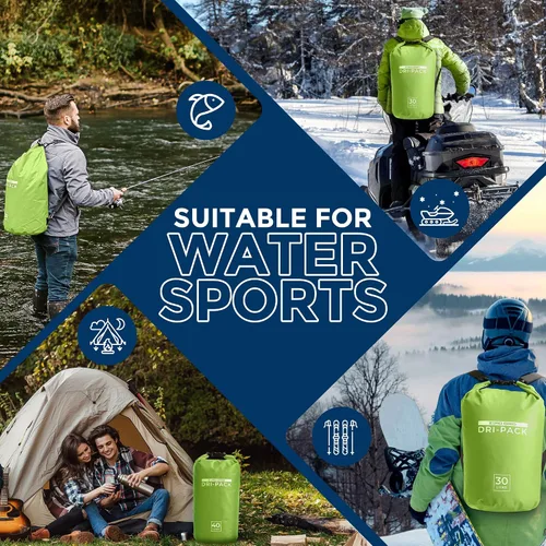 Miniatura 3 de Zero Grid Bolsa seca impermeable – La bolsa de secado flotante se mantiene seca tamaños de 10L/20L/30L/40L para mochileros, kayak, canotaje