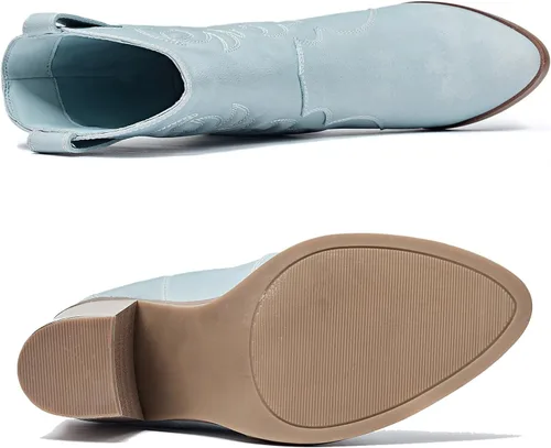 Miniatura 4 de NVOSRUO Botas de invierno para mujer, botas de nieve impermeables, botas frías ya sean cálidas, acogedoras y cómodas botas de media pantorrilla.