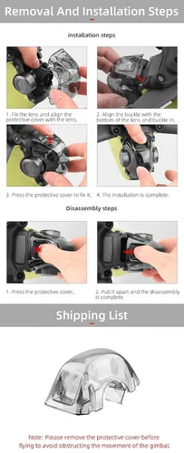 Miniatura 3 de BTG Gimbal Protector Camera Lens Cover Protector Compatible with DJI FPV Combo Drone Accessories