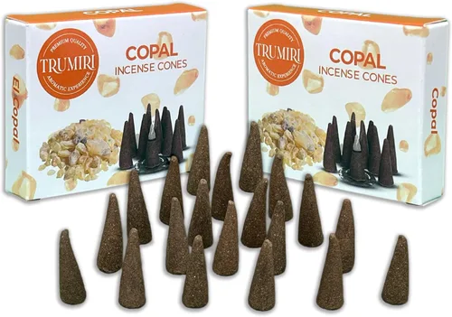 Miniatura 39 de TRUMIRI Incienso ámbar – Paquete de 20 conos (2 x 10) – Incienso de cono perfumado