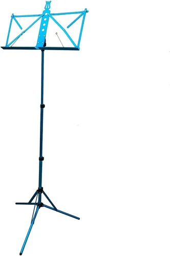 Miniatura 13 de Paititi Soporte de música plegable resistente y duradero con bolsa de transporte, color negro