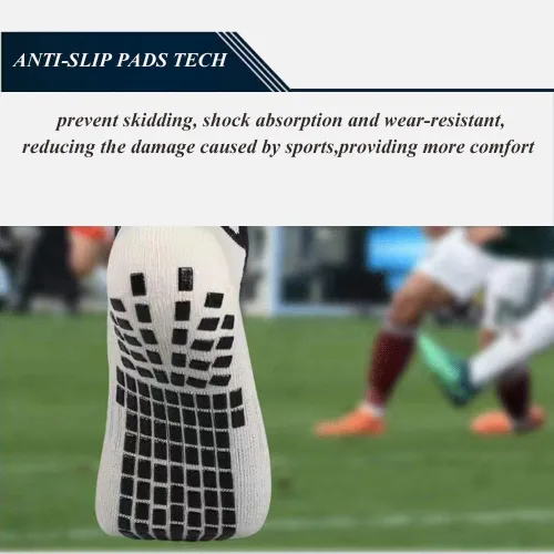 Miniatura 5 de Calcetines de fútbol con agarre para hombre, calcetines atléticos antideslizantes, calcetines de fútbol americano y baloncesto antideslizantes