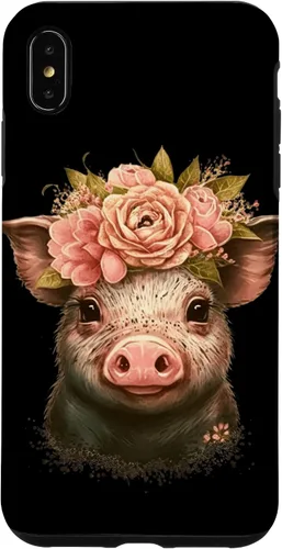 Miniatura 11 de Pig with Leopard Headband Flower Cute Pig Lover Case for iPhone 17