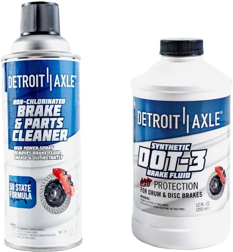 Miniatura 5 de Detroit Axle - Kit de frenos TRASEROS para Dodge Ram 1500 1994-1999 Tambores de freno Zapatas de frenos semimetálicas 1995 1996 1997 1998 Repuesto