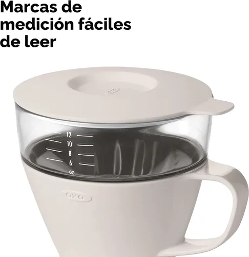 Miniatura 4 de OXO Good Grips Vierta sobre el fabricante de café con el tanque de agua, Coffee Maker, vertido, Blanco