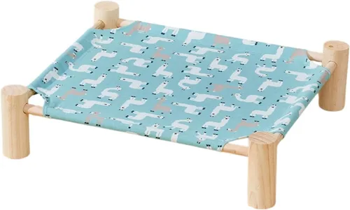 Dog Hammock - Cat Hammock Bed | Wooden Elevated Dog Bed, Stable Removable Sleeping Cot, Quick to Install Pet Cot for Home Living Room Apartment Dorm