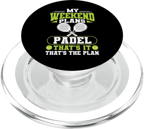 Miniatura 7 de My Weekend Plans Padel Racquet Paddle PopSockets Adhesive PopGrip