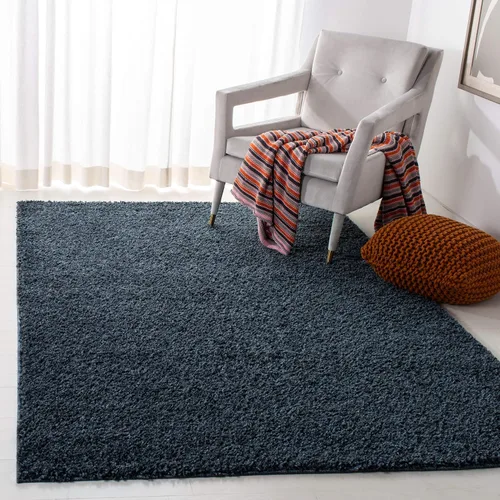 Miniatura 35 de SAFAVIEH Arizona Shag Collection ASG820A - Alfombra de pasillo, 2 pies 3 pulgadas x 6 pies, color crema, diseño sólido, no desprende pelusa y fácil