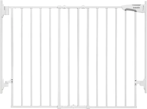 Miniatura 12 de Babelio Puerta para Bebé/Mascota de 29.7-46.5 pulgadas sin barra inferior para escaleras, casa y entradas, puertas de seguridad para mascotas