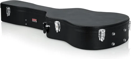 Miniatura 5 de Gator Hard-Shell Wood Case GWE-DREAD12 for Dreadnought Acoustic Guitars - Bundle with Picks, Strap, and Austin Bazaar Polishing Cloth