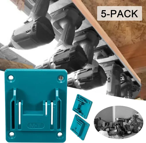 Miniatura 6 de Soporte de montaje para brocas compatible con taladros Makita de 18V de iones de litio, herramientas de ABS resistentes para colgar en la pared
