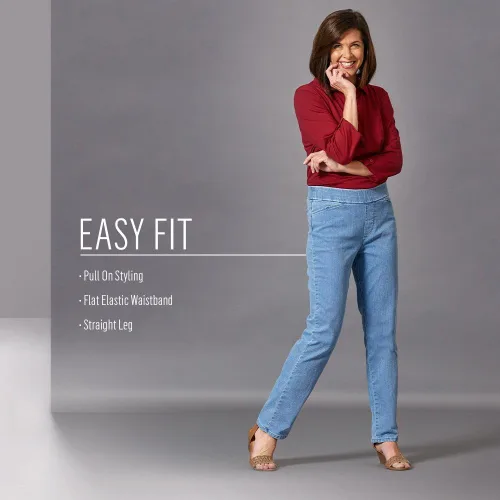 Miniatura 6 de Wrangler Authentics Pantalones de cintura elástica para mujer.